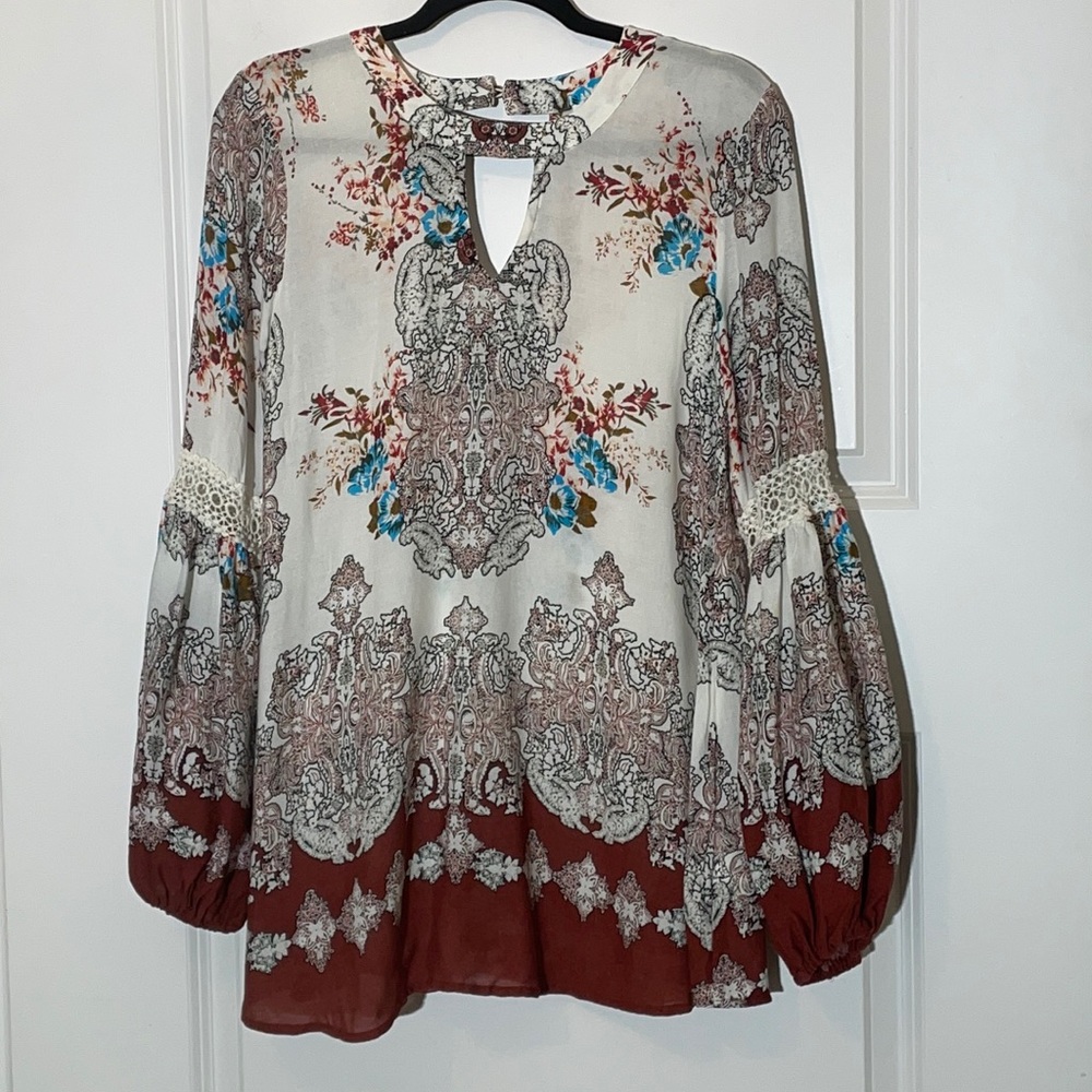 Coco & Jaimeson Boho Paisley Tunic Small